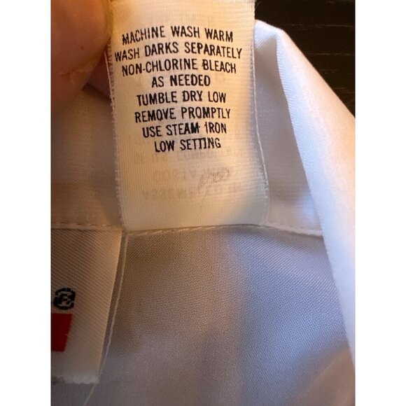 Judy Bond Womens White Pleated Collar Button-Up Blouse Size 12 Polyester - Picture 4 of 5